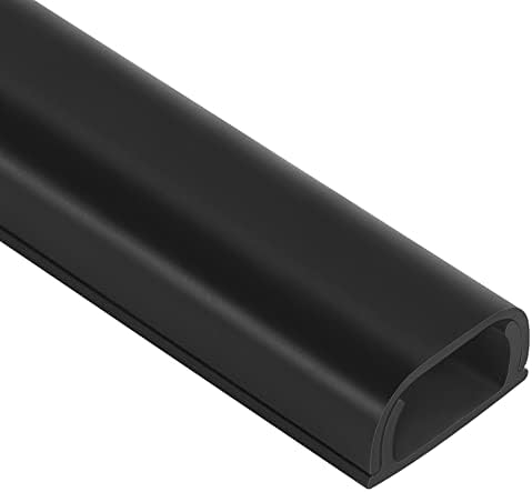 ZhiYo 43" Cord Covers for Wires on Wall, Black Cord Hider, 0.95" W x 0.47" by ZhiYo