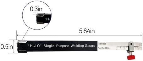 HFS(R) HI-LO Welding Gauge 0.5-4CM - Metric for Internal Alignment and Fit-up/Misalignment - Image 3