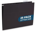 Blue Summit Supplies 25 Hanging File Folders, Letter Size, Black by BlueSummitSupplies