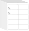 L Liked 2"x4" Bulk Printable White Label Stickers 15000 Labels 1500 Sheets by LLIKED