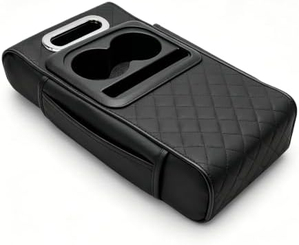 Car Center Console Cover, Universal Leather Console Armrest Pillow by Unknown