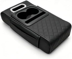 Car Center Console Cover, Universal Leather Console Armrest Pillow by Unknown