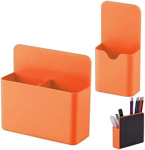 KITANIS Magnetic Pen Holder,2 Pack Magnetic Dry Erase Marker Holder with Generous Compartments,Strong Magnet Storage Marker Pen Pencil Organizer for Refrigerator,Whiteboard,Locker Accessories by KITANIS