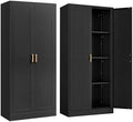 Steeloong 60"Metal Pantry Storage Cabinet with Doors & 4 Adjustable Shelves by Steeloong