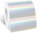 1" x 2" Holographic Thermal Label Stickers,Printable Rainbow Glitter Thermal Printer Sticker Labels for Gift Wrapping, Self-Adhesive Name Price Tag DIY Custom Logo Design (500 pcs) by Yeachlaing