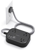 Cruise Essentials 2026,One Beat Travel Power Strip with USB C,Flat Plug 6ft by OneBeat