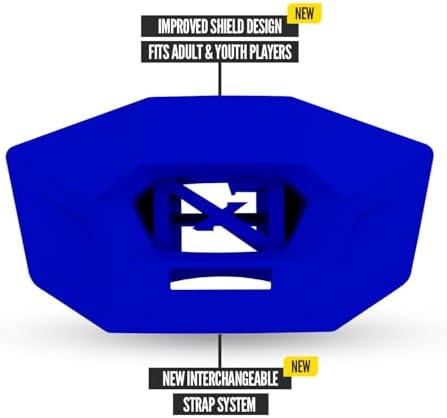Nxtrnd One Pro Football Mouth Guard, Interchangeable Strap, Fits Adult & Youth (Blue) - Image 3