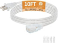 10 FT Clear Extension Cord, Male to Female Extension Cords, 1 Pack by haultop