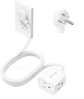 TROND Rightward Flat Plug Extension Cord 6ft for Small Tight Spaces, White by TRONDOfficial