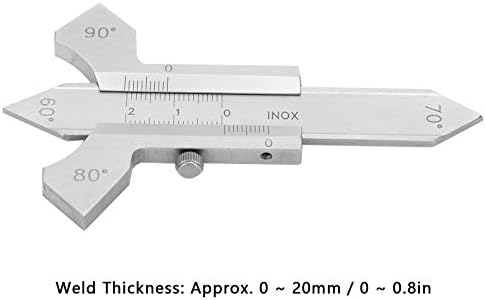 Weld Stitch Gauge, Stainless Steel Welding Measurement Tool for Fillet Weld Inspection and Stitch Angle Measurement, Ideal for Professional Welders and Metal Fabricators - Image 7