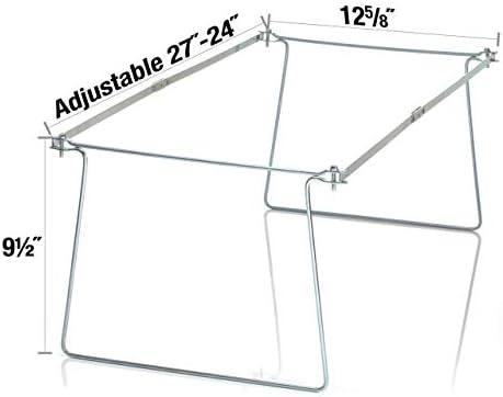 Officemate Hanging File Frame, 24-27, Letter Size, Steel, 4 Sets (91965) (Pack of 6) - Image 4