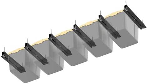WALMANN Ceiling Tote Storage Rails, Heavy Duty Garage Ceiling Bins Rack by WALMANN