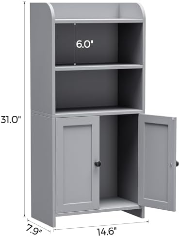 Homhedy Small Bathroom Storage Cabinet, Toilet Paper Storage Cabinet - Image 2