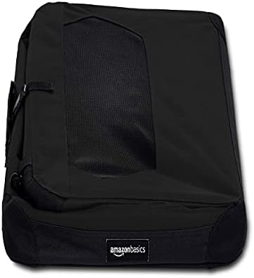Amazon Basics Folding Portable Soft Pet Dog Crate Carrier Kennel, 26.2"L x 17.8"W x 18.1"H, Black - Image 4