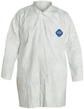 DuPont Tyvek 400 Disposable Extra-Long Frock Open Cuff, White, X-Large, 30-Pack - Image 2