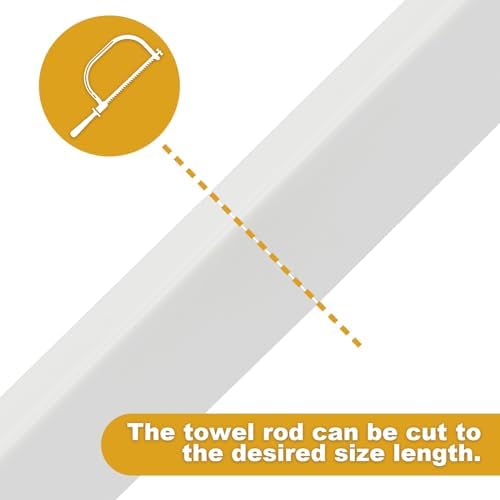 24 Inch Adjustable Towel Bar Replacement Rod for Ceramic Square Holders - Image 3