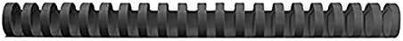 GBC CombBind Binding Combs, 16 mm, 145 Sheet Capacity, A4, 21 Ring, Black, Pack of 100, 4028600 by GBC