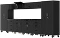 10-Piece Garage Storage Cabinets System Heavy Duty Workshop Set by FLIXELIO