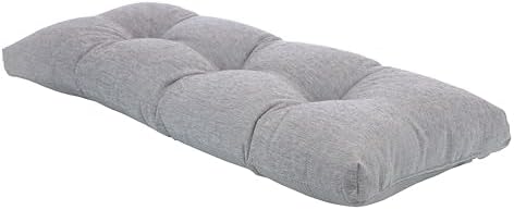 Klear Vu The Gripper Non-Slip Tufted Bench Cushion for Indoor Furniture, Assembled in USA, Entryway Storage, Bay Window, Corner Nook or Piano Seat, 43 Inches, Chenille Gray - Image 5