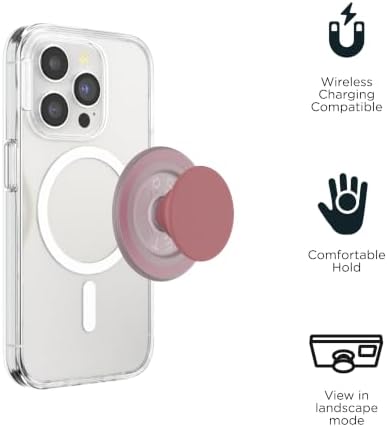 PopSockets Phone Grip for MagSafe, Magnetic Holder- Clay - Image 4