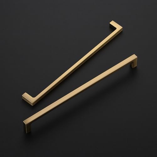 Ravinte Champagne Bronze Kitchen Square Cabinet Handles 10 Inch 5 Pack - Image 2