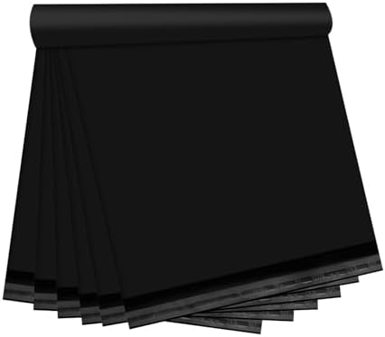 Black Shipping Bags, Self-Seal Poly Mailers 10x13 Inch, 200 Pack by Unknown