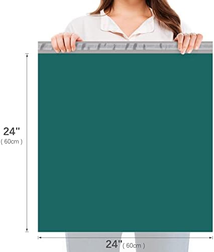 Fuxury Large Poly Mailers 24x24 Inch 50 Pcs, Waterproof XL Shipping Bags for Clothing, Strong Adhesive Packaging Shipping Envelopes, Self Sealing Mailers Plastic Mailing Bags for Business,Forest Green - Image 2