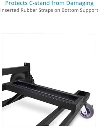 PROAIM Vanguard C-Stand Cart, Holds 14 Stands, Collapsible, 362kg/800lb - Image 5