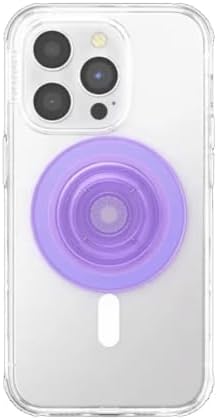 PopSockets Phone Grip for MagSafe, Magnetic Holder- Clear Lavender - Image 3
