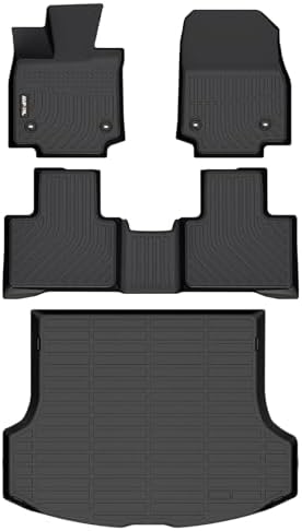 AIPOIL® Floor Mats & Cargo Liner Set for 2023-2026 Lexus RX RX350 RX350h RX500h (NOT for RX450h+ PHEV) All Weather Protection TPE Anti-Slip Automotive Full Set Custom Car Mats Accessories - Black by AIPOIL