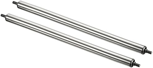 PATIKIL Conveyor Roller 1" Diameter 24" Long Stainless Steel Silver 2pcs by PATIKIL