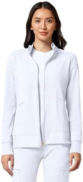 Cherokee iFlex Scrub Jacket for Women 2 Pocket Zip Front by Cherokee