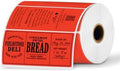 iEager 4x2 Inch Thermal Labels, Red Durable Thermal Printer Stickers by ReliableThermalLabelsYouCanCountOn