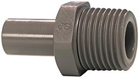 John Guest Push-to-connect male threaded stem adapter, 1/4" x 1/8" NPTM, 10/pack - Image 3