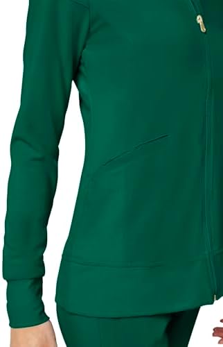 Cherokee iFlex Scrub Jacket for Women 2 Pocket Zip Front - Image 6