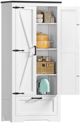 TEENFON Storage Cabinet with Doors & Adjustable Shelf by TEENFON