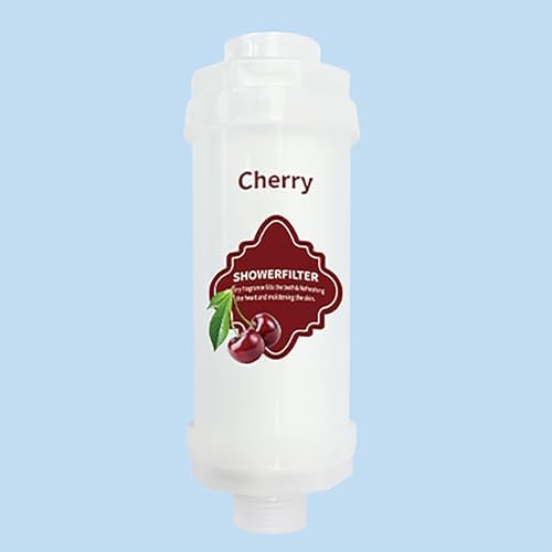 Vitamin C Shower Filter Shower Aromatherapy Bathroom Accessories for Hard Water Filter Remove Chlorine Fluoride Heavy Metals Improves Skin Condition Protects Hair Cherry Scent - Image 2