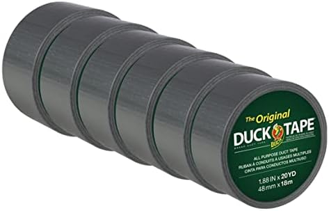 The Original Duck Tape Brand Duct Tape, 1.88 Inch x 20 Yard, Silver, 6-Pack by DuckBrand