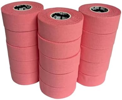 Ringside 1” Athletic Trainers Tape, 15 Rolls, Adhesive Cotton, Light Pink - Image 2