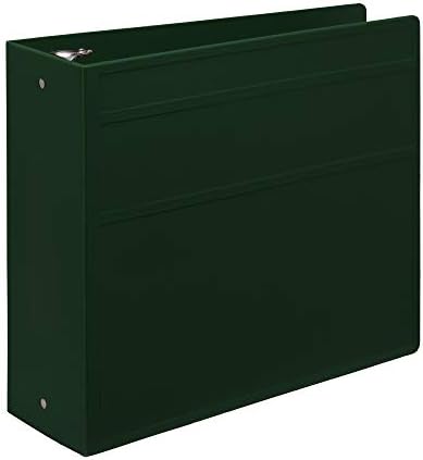 Carstens 4-Inch Heavy Duty 3-Ring Binder - Side Opening, Forest Green, Durable Plastic, Precision No-Gap Rings, Waterproof Cover, No Pockets, Holds 600 US Letter Sheets, BPA-Free Made in USA (1850-3R) - Image 6