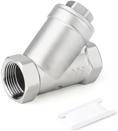 TAISHER 1Pcs 304 Stainless Steel 1/2" BSP Female WYE Y Strainer Mesh Filter Valve CF8 WOG 800 by TAISHER
