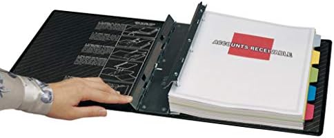 ProFolio by Itoya, SpringPost Binder - 5 Interchangeable Color-Coded Spines and 5 Tabbed Dividers , 4" Paper Capacity - Image 4
