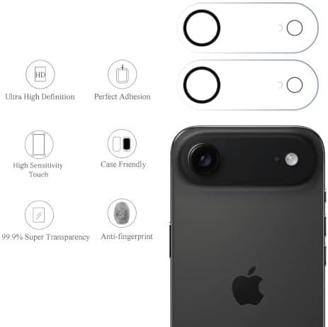 Ailun 3 Pack Camera Lens Protector for iPhone Air, Tempered Glass - Image 2