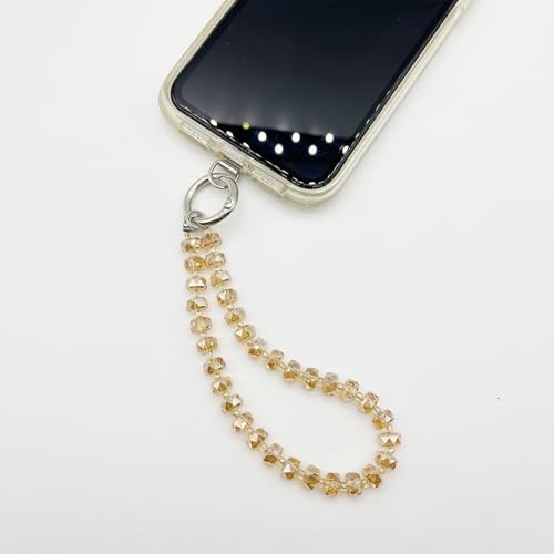 TENOC Beaded Phone Wrist Strap, Champagne - Image 5