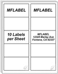 MFLABEL Shipping Labels for Laser & Inkjet Printer 2" x 4" (10-up) 3000 Sheets by MFLABEL