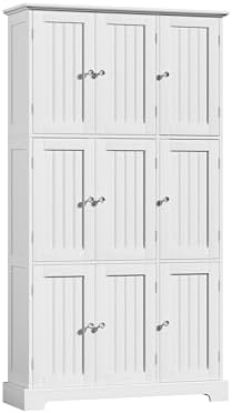 ChooChoo 63.2" Tall Bathroom Storage Cabinet with 9 Doors by ChooChoo