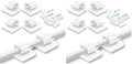 200 Pcs Cable Clips, Adhesive Cable Organizer Cord Holder Wire Clip Wire Management Self Adhesive Hooks Wire Holder for Office, Home(White, 200PCS) (Pack of 2) by suoundey