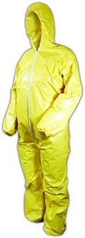DuPont Tychem 2000 QC127S Disposable Chemical Resistant Coverall with Hood, Elastic Cuff and Serged Seams, Yellow, 2X-Large (Pack of 12) by DuPontPersonalProtection