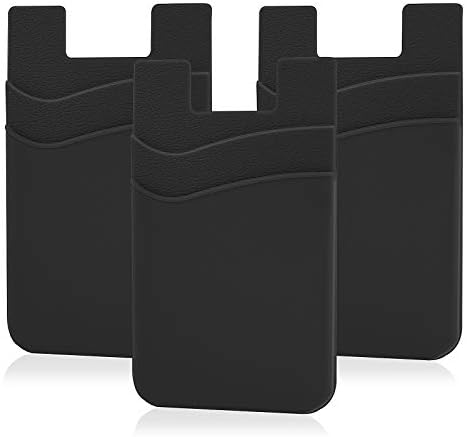 Senose Cell Phone Wallet, Silicone Adhesive Stick-on Phone Card Holder by Senose