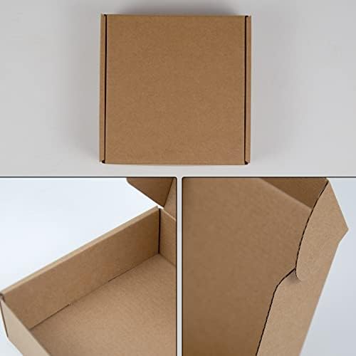 6x6x2 Inches Shipping Boxes Pack of 25, Brown Corrugated Cardboard Boxes for Small Bussiness, Packing and Mailing - Image 4